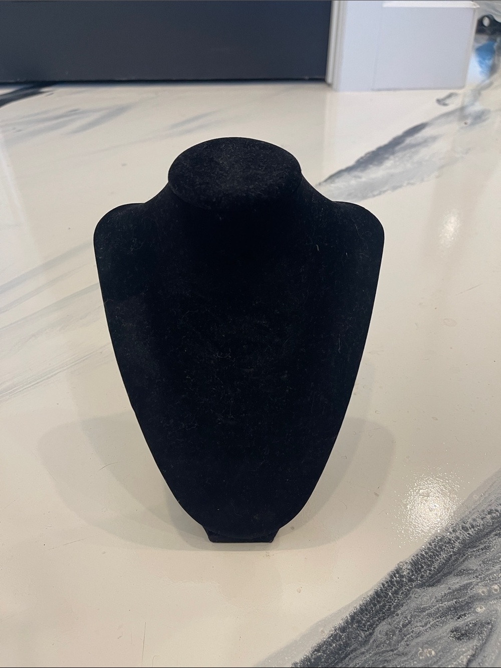 Black Velvet Necklace Display Bust - Jewelry Presentation Stand